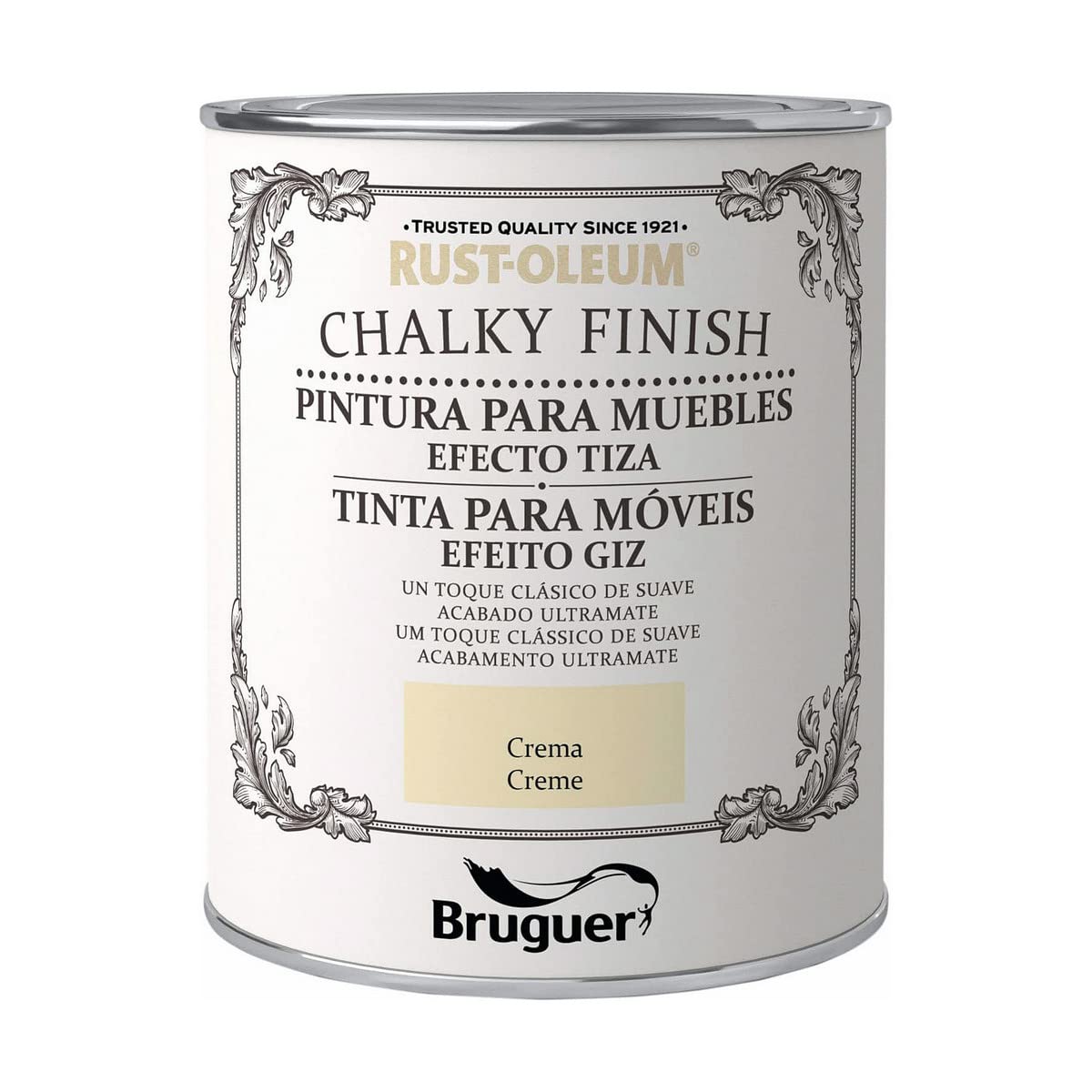 Rust-​Oleum Bruguer Chalky Finish pintura para muebles Crema 750 ml