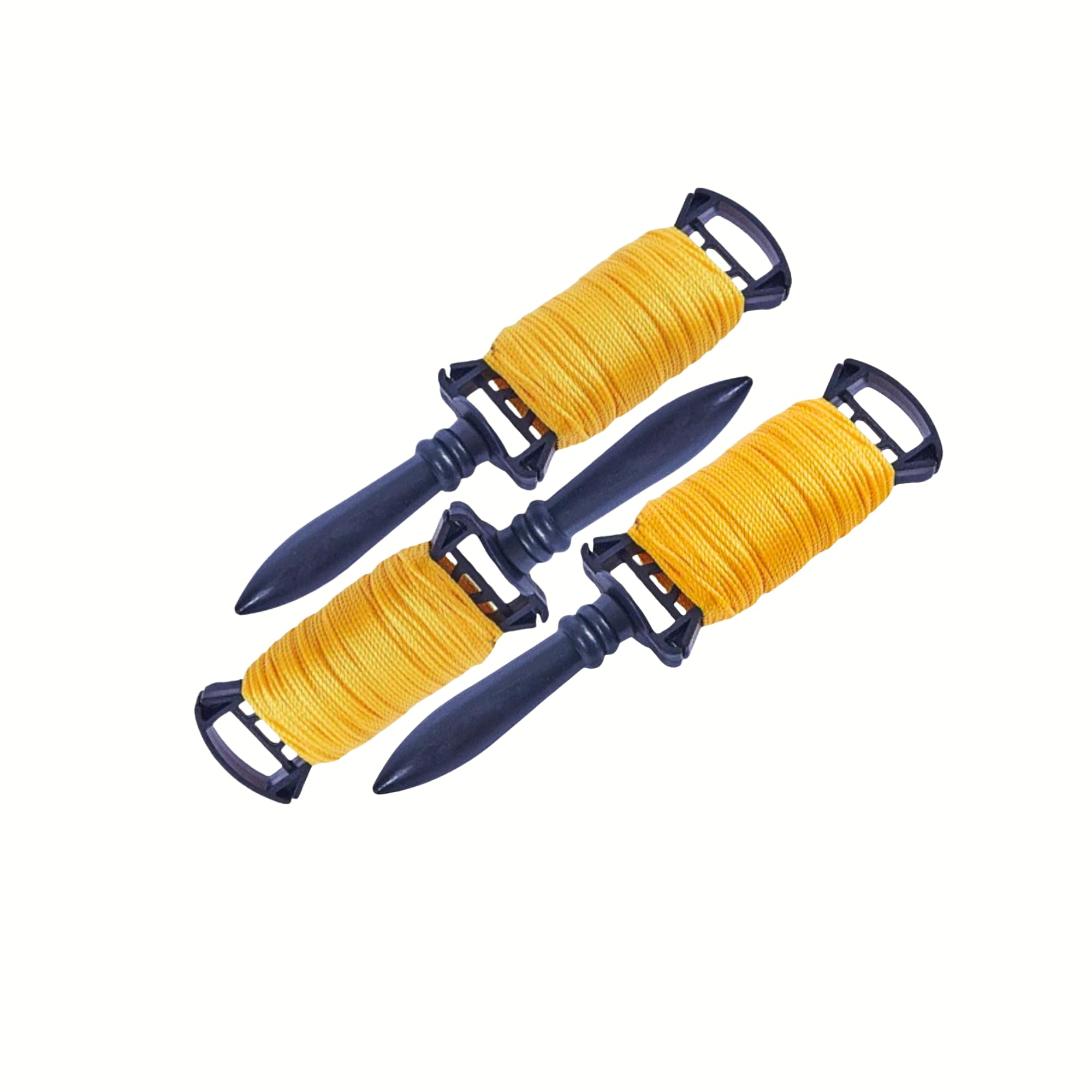 FROOBY Builders Line High Visibility Bricklaying String Ranging Line Masonry String Twisted Nylon Brick Line Heavy Duty Low Stretch Abrasion Resistant Weatherproof Fluorescent 3 & 5 Pack 100m (3)