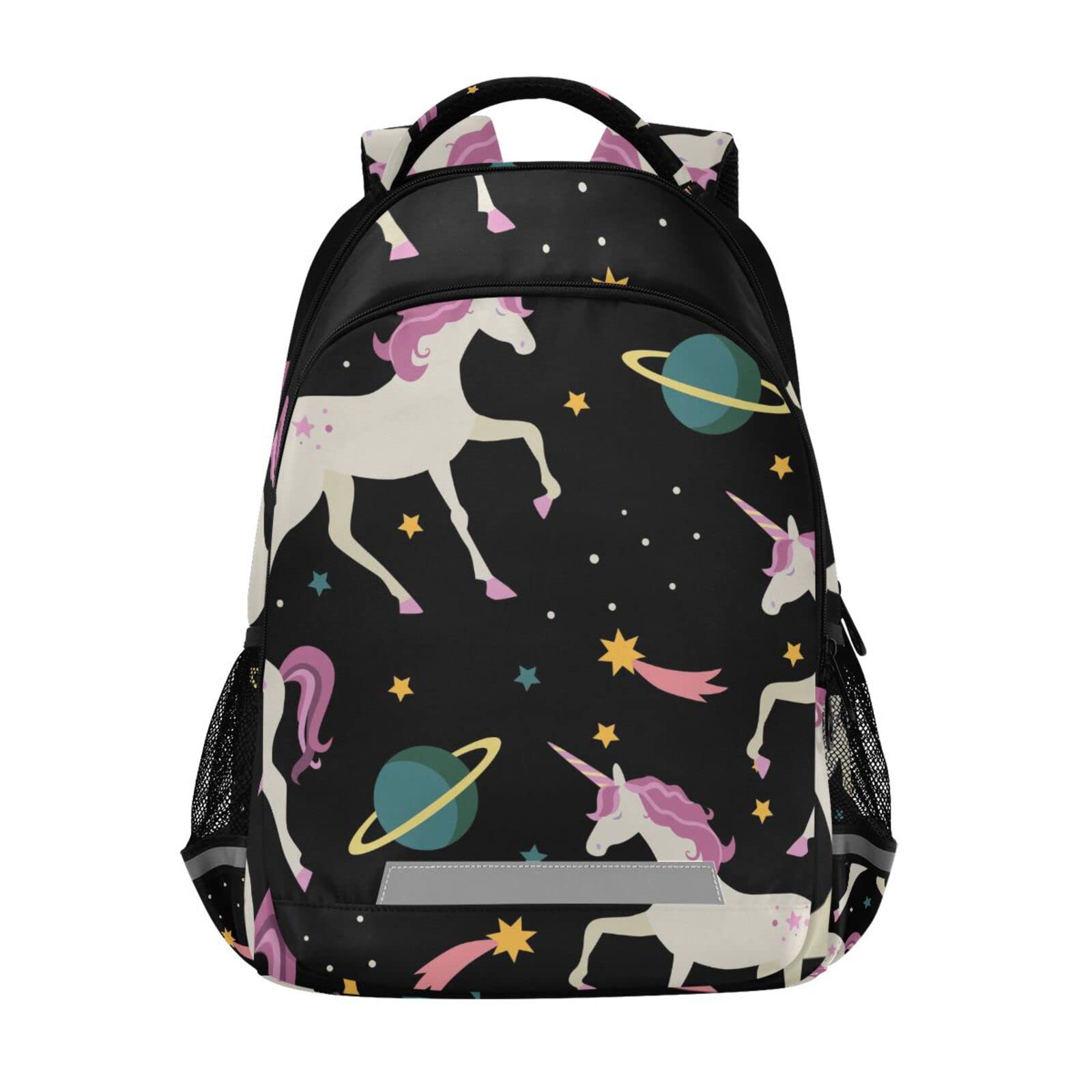 Mnrsuu Mochila de dibujos animados con diseño de estrella de unicornio para niñas, mochila de viaje para niños, D665