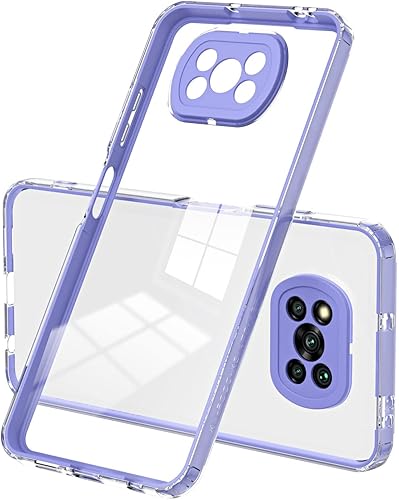 Funda transparente para teléfono compatible con Xiaomi Poco X3 ProPoco X3 NFC, funda de cuerpo completo transparente, funda protectora delgada