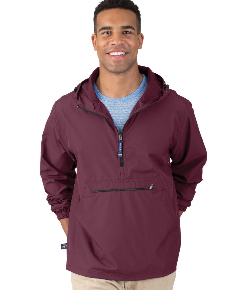 Charles River Apparel womens Pack-n-go Windbreaker Pullover Hooded Jacket