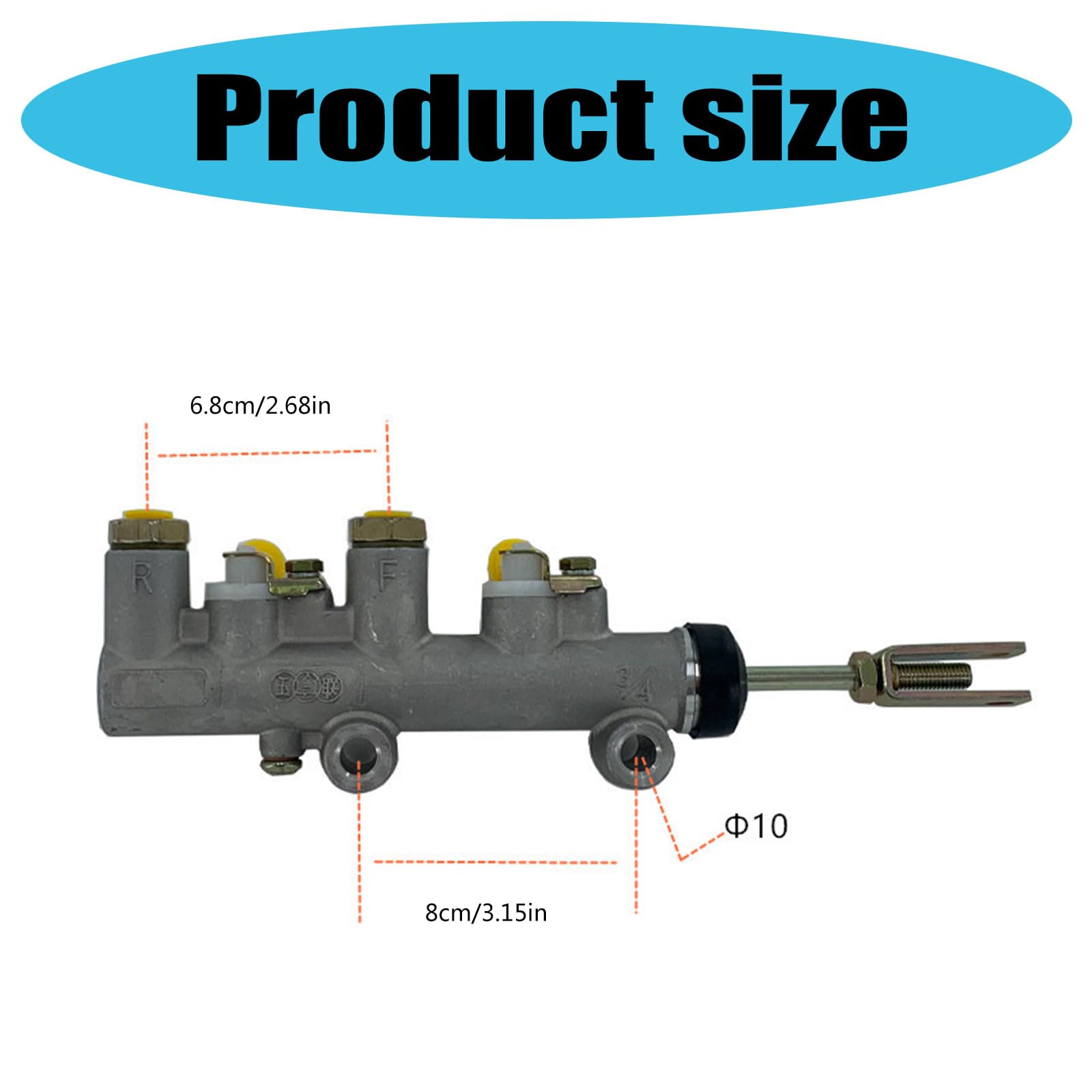 Heavy-DutyCart - Cilindro de freno de repuesto con resistencia mejorada, compatibilidad para todo tipo de clima, cilindro de freno para carrito de