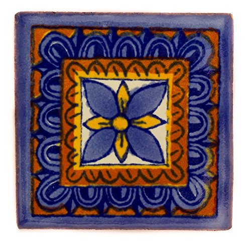 Mexikanischen handgemachten Talavera, 5cm Fliesen - Einzelfliese