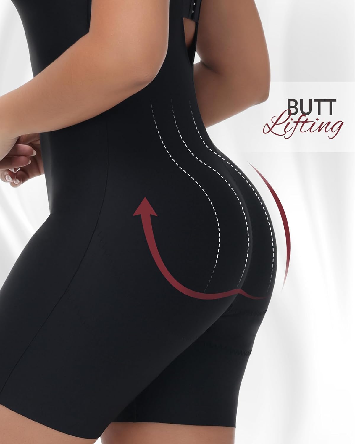 Strapless Shapewear Bodysuit for Women Compression Tummy Control Seamless Shapewear Full Body Shaper Bodysuit - Image 4