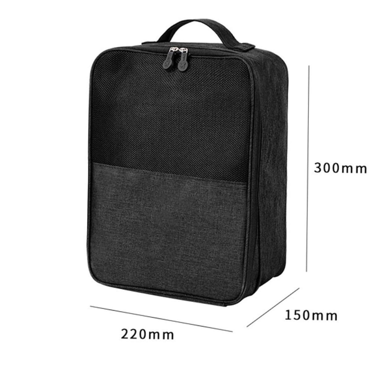 Borsa Porta Scarpe da Viaggio Nero, Organizer Comodo e Multifunzionale Grande Capacità, per Trasporto e L'ordinamento delle Scarpe