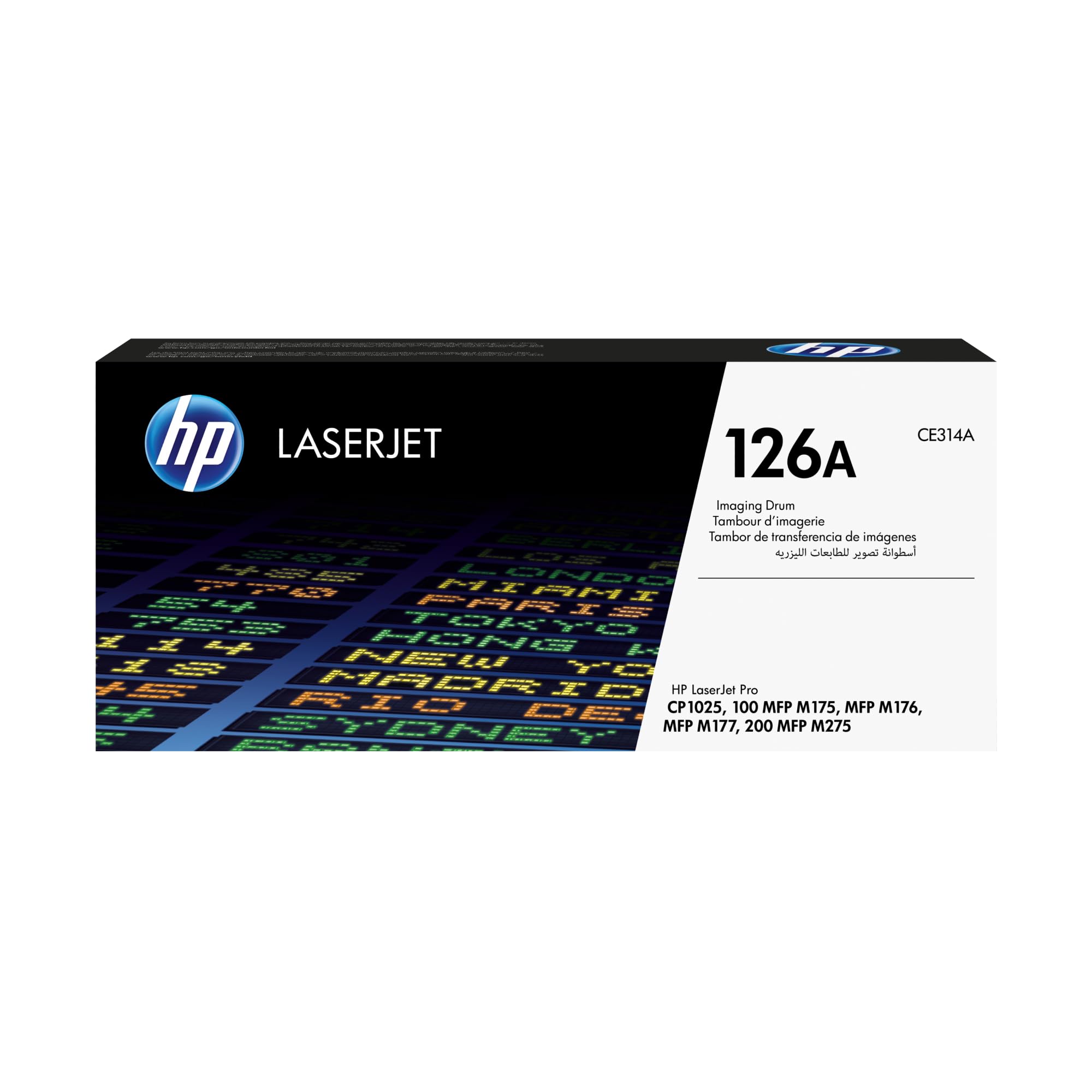 HP 126A CE314A, Negro, Tambor de Imágenes Original, de 7.000 páginas, para impresoras HP LaserJet Pro serie CP1020, CP1025, TopShot M275 y 100 Color MFP 175