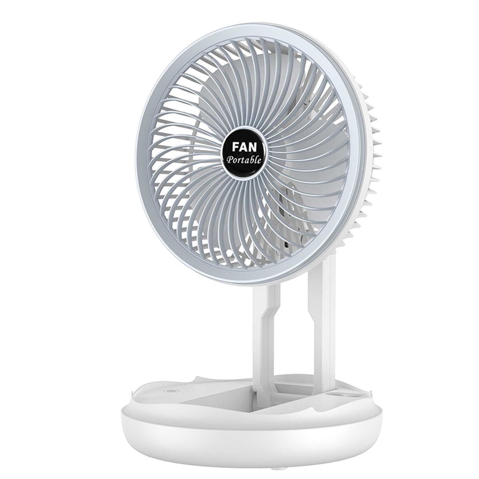 Ventilador de escritorio recargable y plegable para dormir fresco en tus viajes