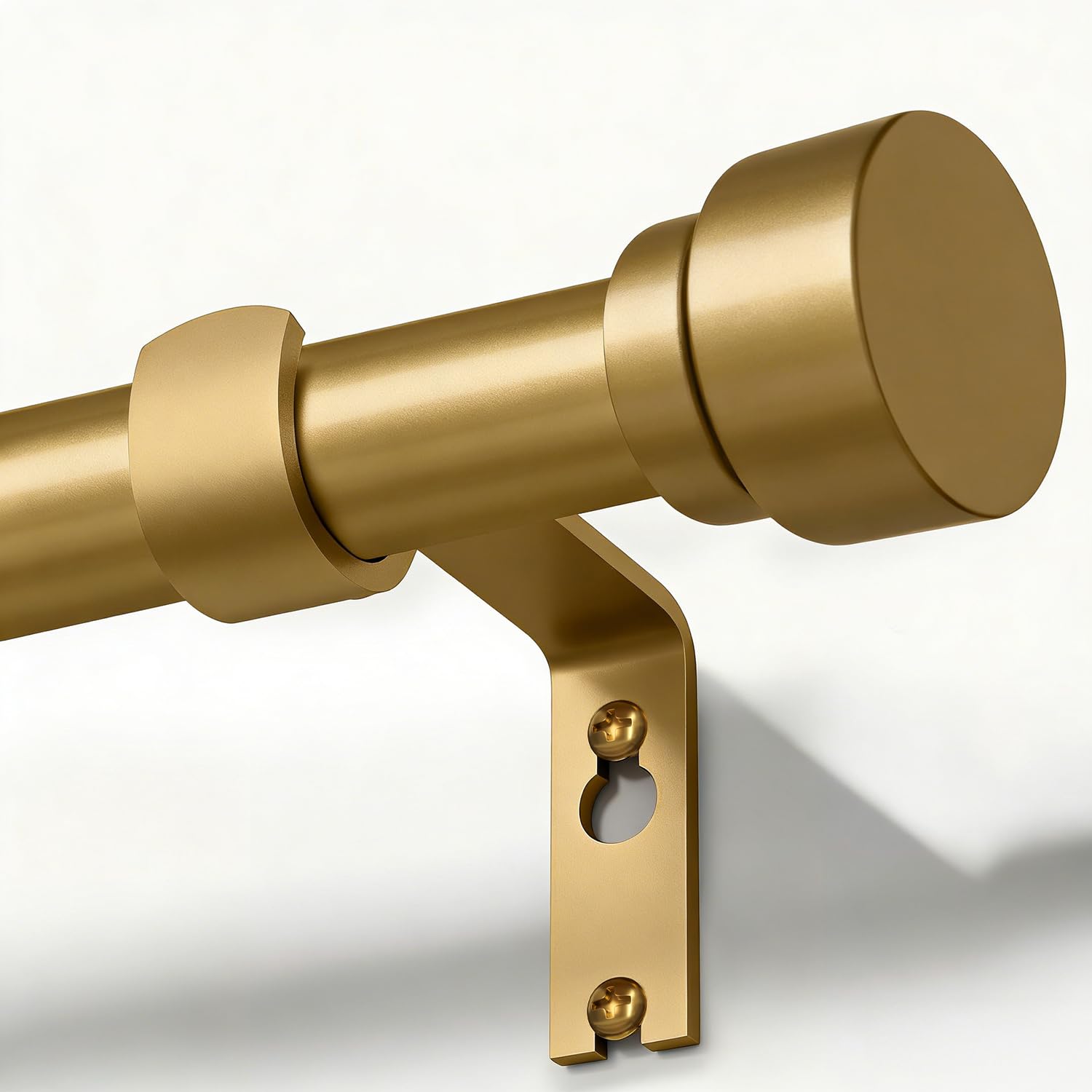Gormena Gardinenstange Schwarz Vorhangstange Ausziehbare 25 mm Curtain Rod Metal Schwere Für Wohnzimmer Schlafzimmer Küche Und Verschiedene Fenster Einfache Montage