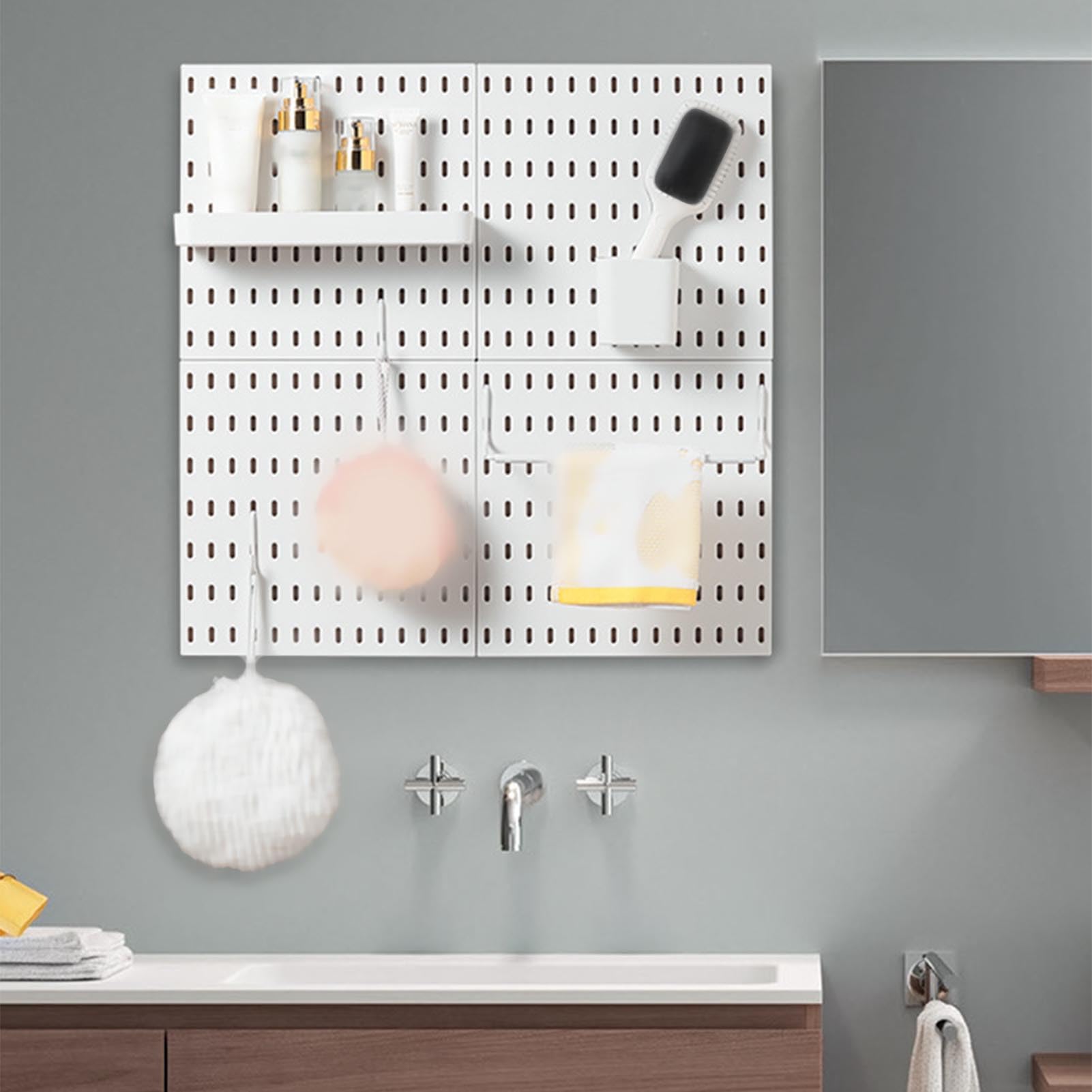 Tablica Perforowana do Montażu na ścianie, Tablica Peg Board Uniwersalna, Oszczędzająca Miejsce Tablica ścienna do Kuchni, Salonu, Sypialni