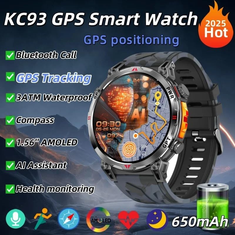 JINSHANGZI KC93 Smart Watch with charging indicator and key features