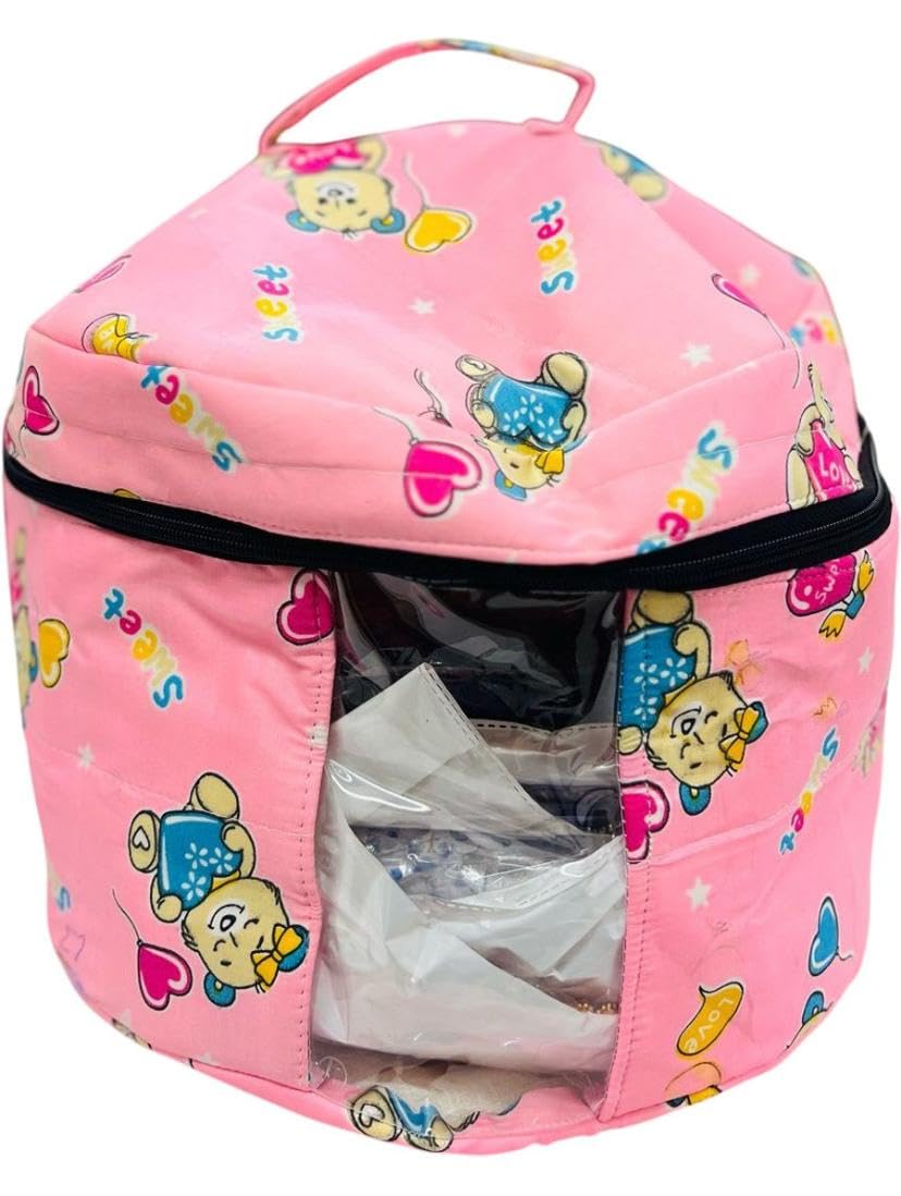 Partish Laddu Gopal Dresses Organizer Bag for Storage (Size 2 Dress) | Bal Gopal | Thakur Ji | Krishna Ji Poshak Organiser Kit (Random Color)-image-3