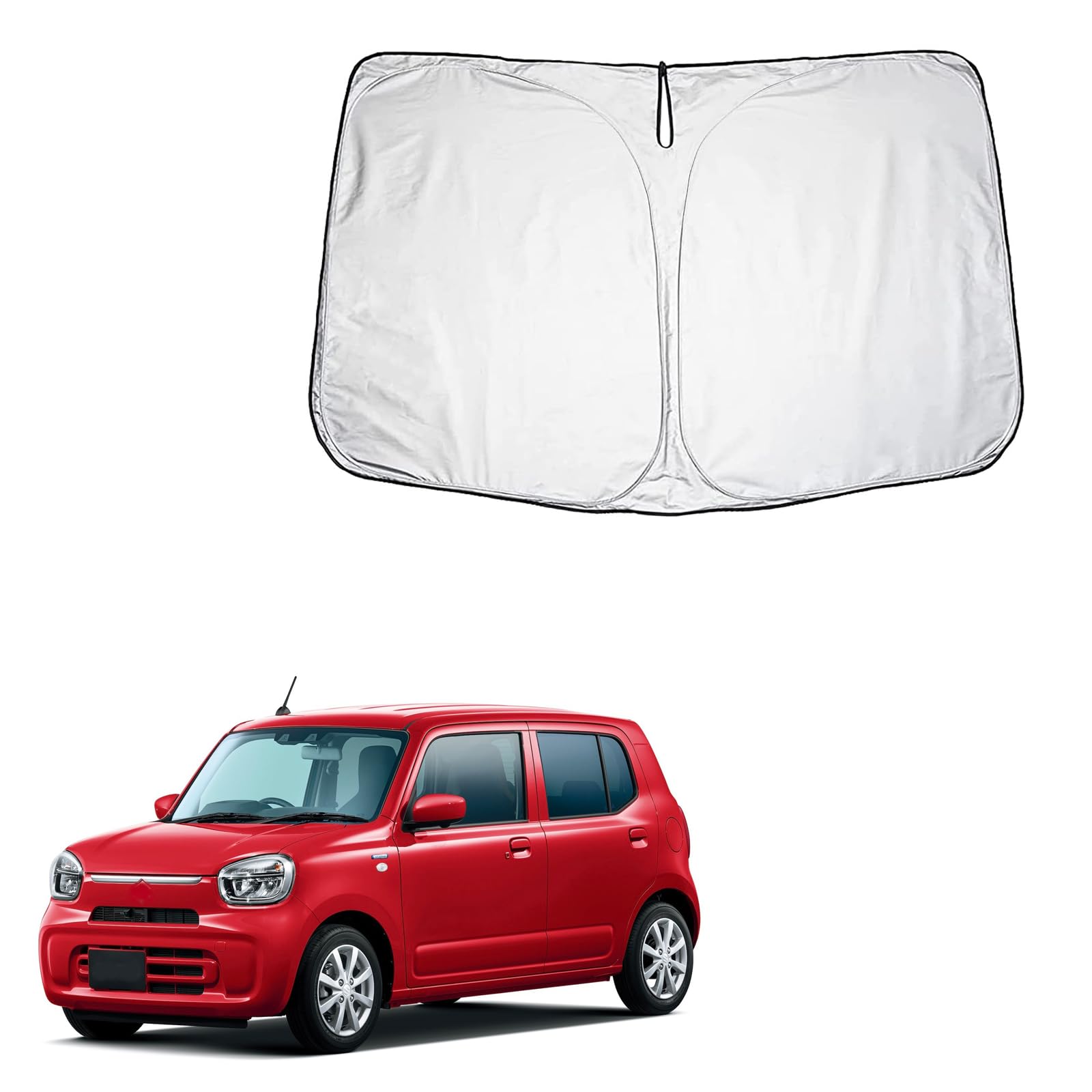Amazon.co.jp: 車用サンシェード 前面のウィンドウ スズキ 新型 アルト 9代目 HA37S/97S型 2021/12/01～ に対応  厚みを増した コンパクト収納 収納袋付 : 車＆バイク