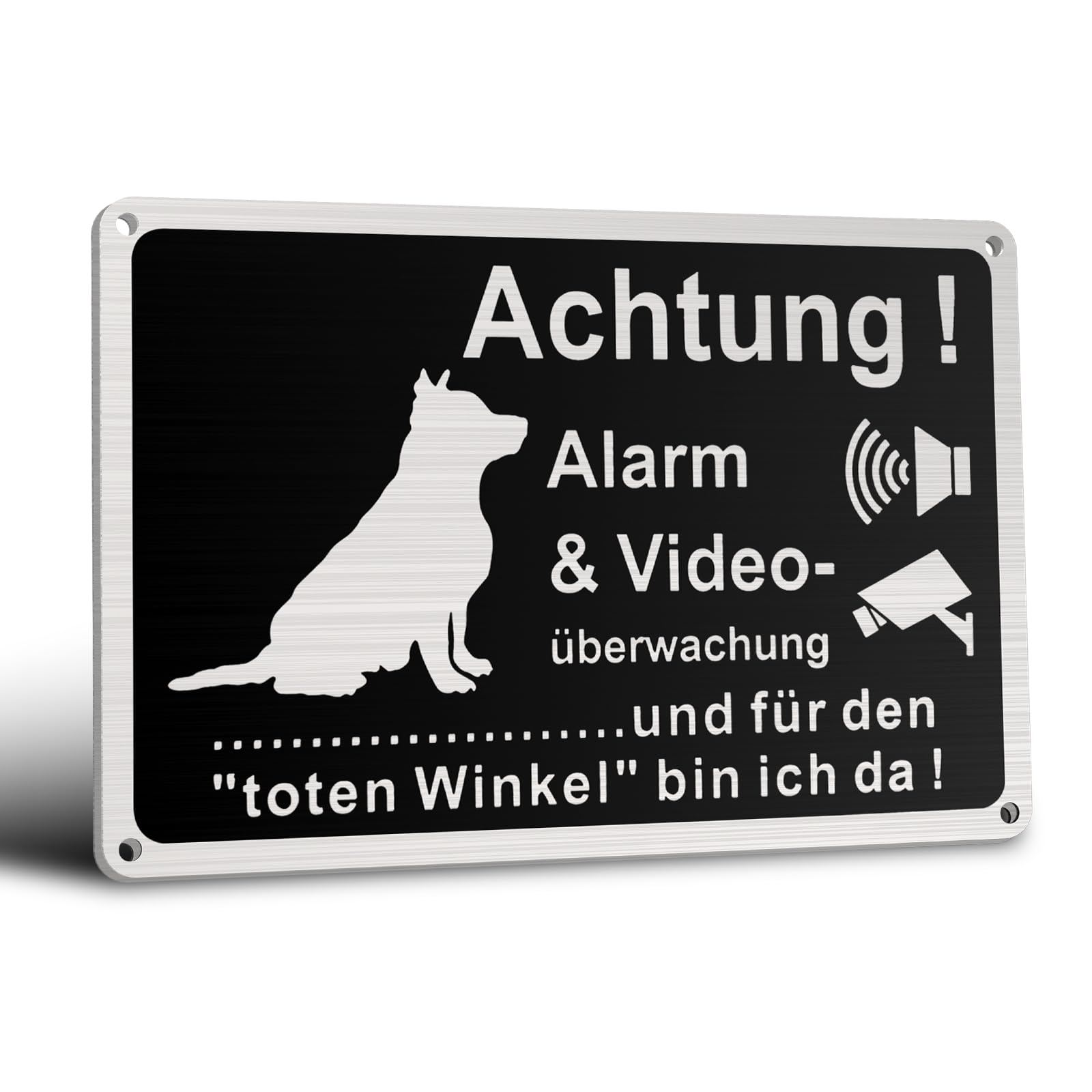 Alarme Propriété Privée Sous Vidéo Surveillance Panneau De Signalisation - Aluminium - 450 X 630 Mm | Leroy Merlin