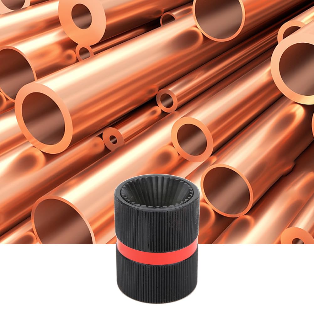 Ejoyous Escariador de Tubos de Acero Inoxidable Herramienta de Desbarbado de Tubos de Aleación de Aluminio Biselado Exterior Interior de 6-35 Mm Diseño de Giratorio para Trabajos de Tuberías de