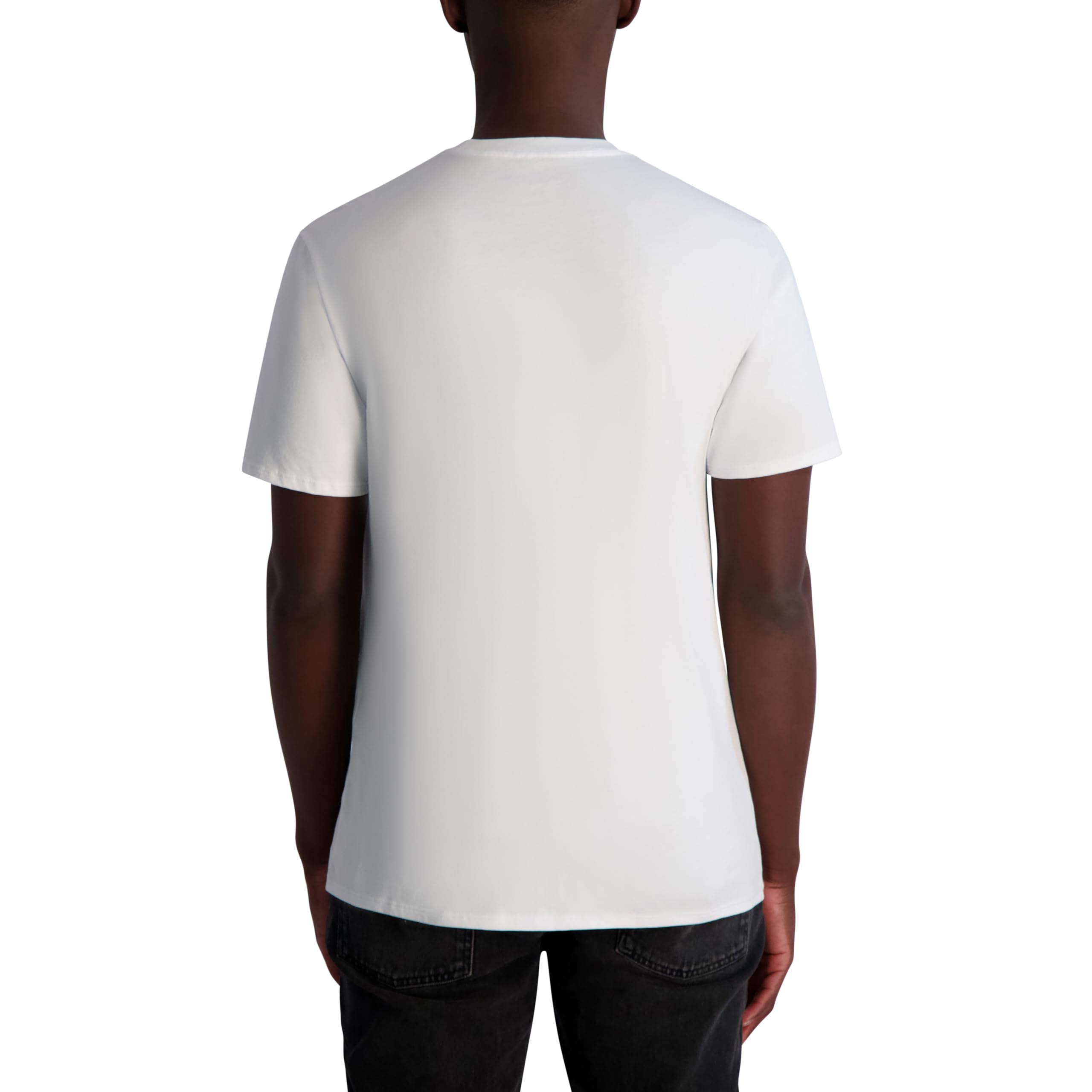 Karl Lagerfeld Mens Short Sleeve Crewneck Pastel Karl Graphic Design T-Shirt