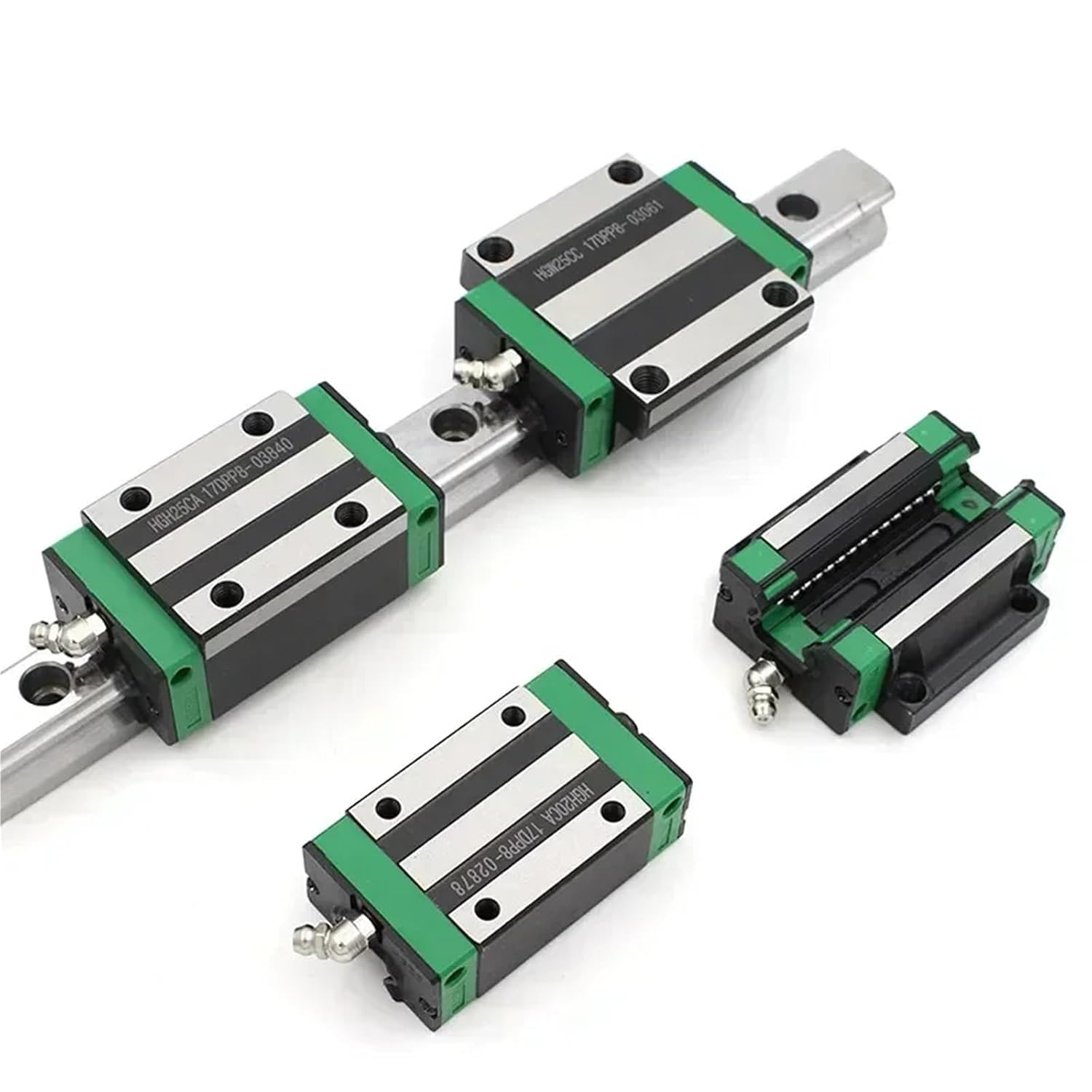 4pcs HGH15CA /HGW15CC /HGH20CA/HGW20CC Linear Block Bearing for Rails CNC(4pcs HGH20CA)
