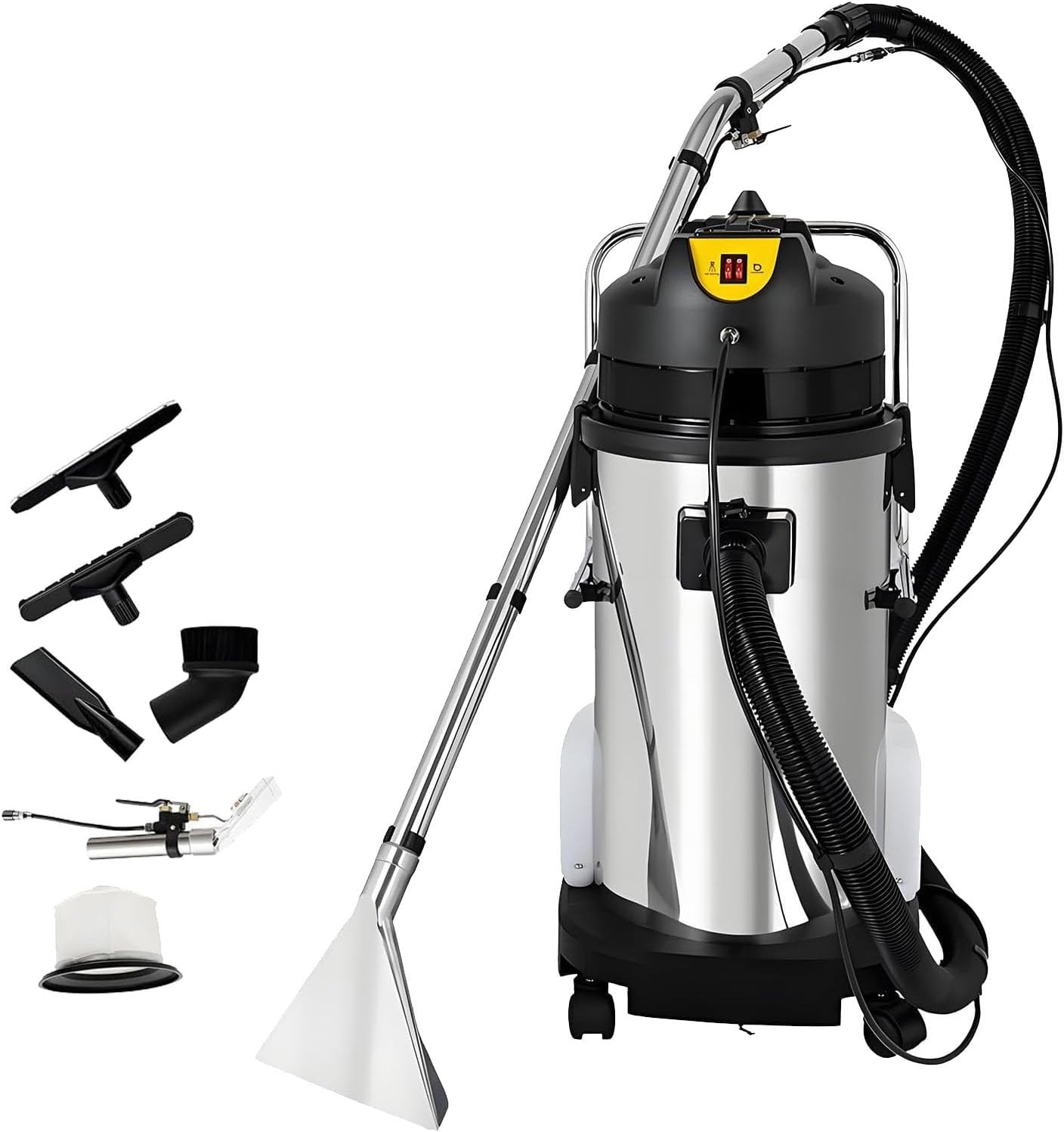 3 in 1 Professional Extractor Upholstery Wet Dry Vacuum Cleaner, 30L/40L/60L Commercial Carpet Cleaning Machine for Curtain Sofa Carpet Cleaning Machine.(60L)