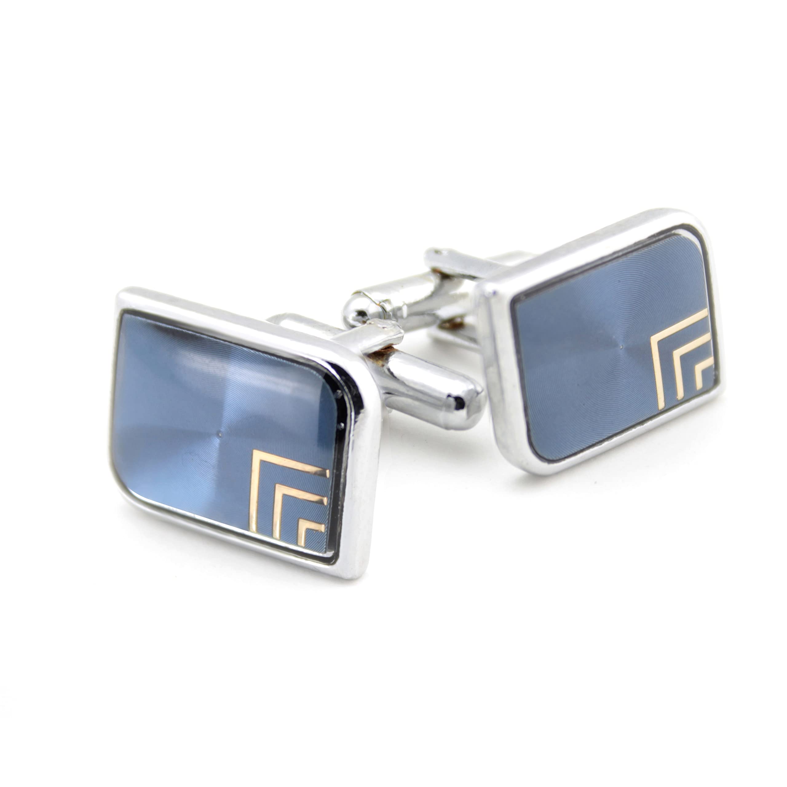 Kavove The Jade Stallion Blue & Silver Cufflink For Men (B0B9HXWGG6) Amazon Price History, Amazon Price Tracker