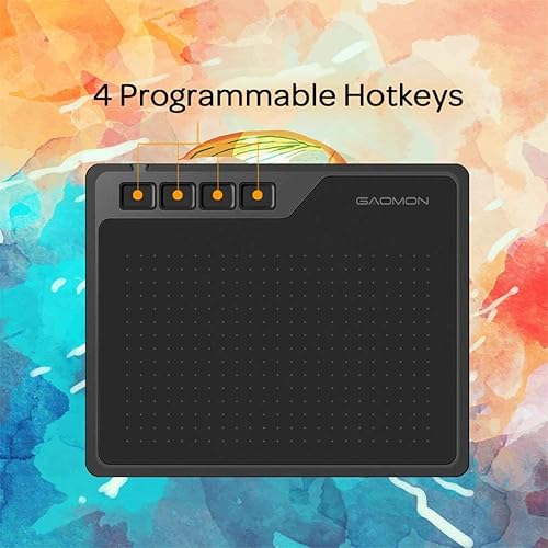 Miniatura 3 de GAOMON S620 Tablet gráfica de 65 x 4 pulgadas con bolígrafo pasivo 8192 4 teclas expresas para dibujo digital OSU y enseñanza en línea para Mac