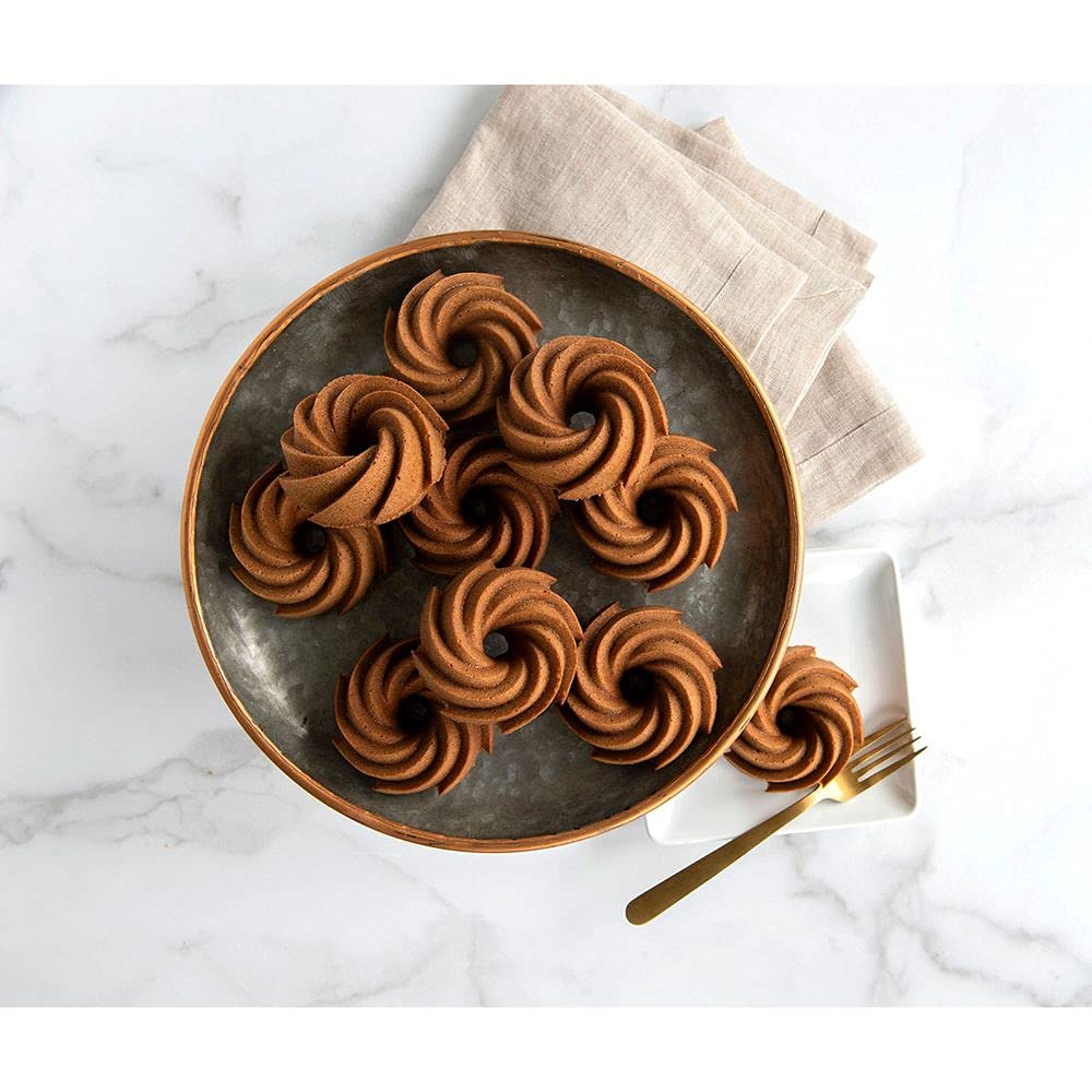 Nordic Ware Moule 6 mini Bundt® Heritage Gold