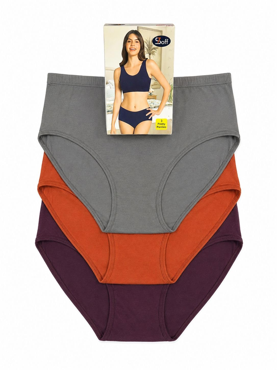 dandur Women's Soft Or Comfortable Panty with Comfortable Elastic for Daily Outfit, Office, Travel, Fitness and Home Use-picture-10