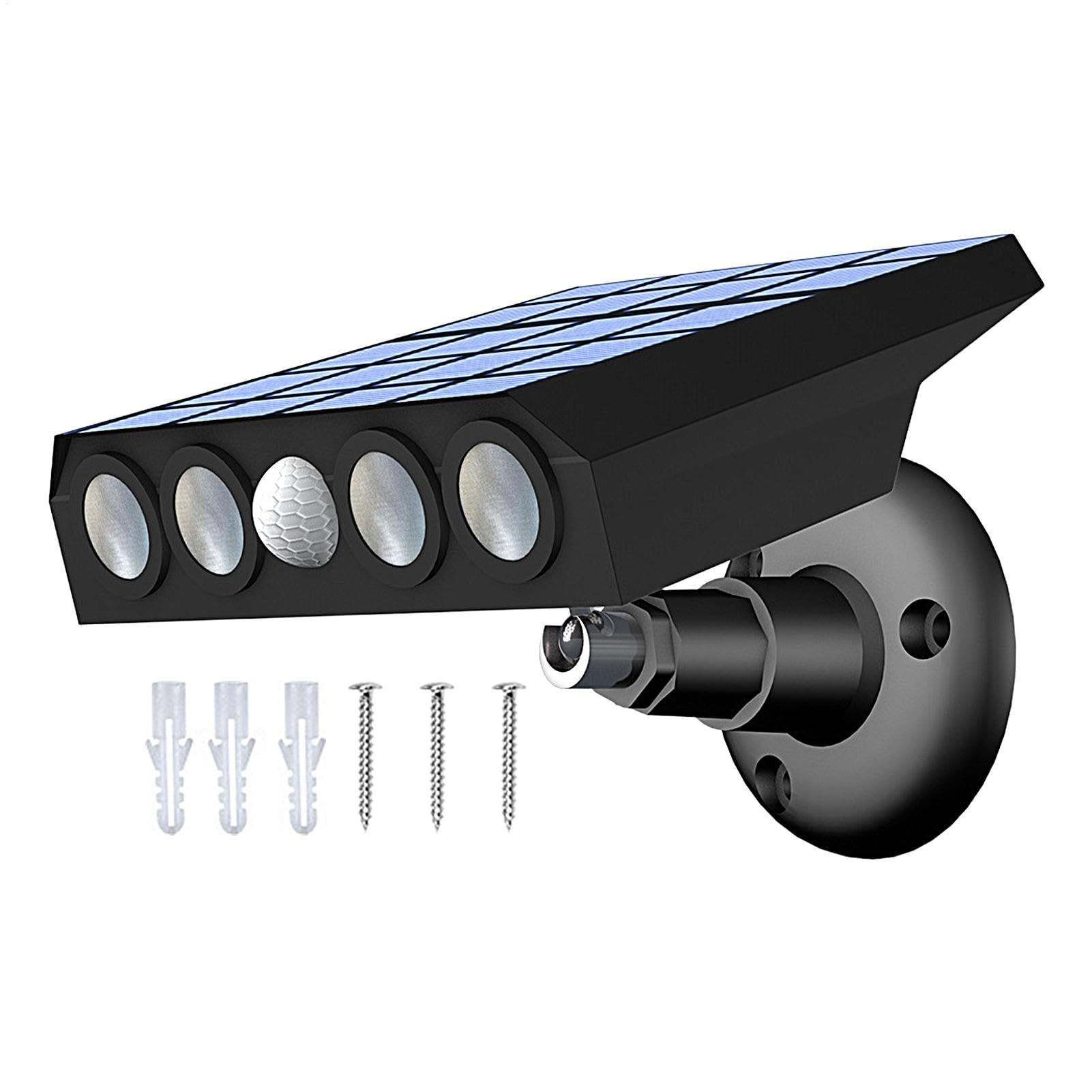 Focos solares exterior sensor movimiento impermeables para iluminar fachadas de patios 8