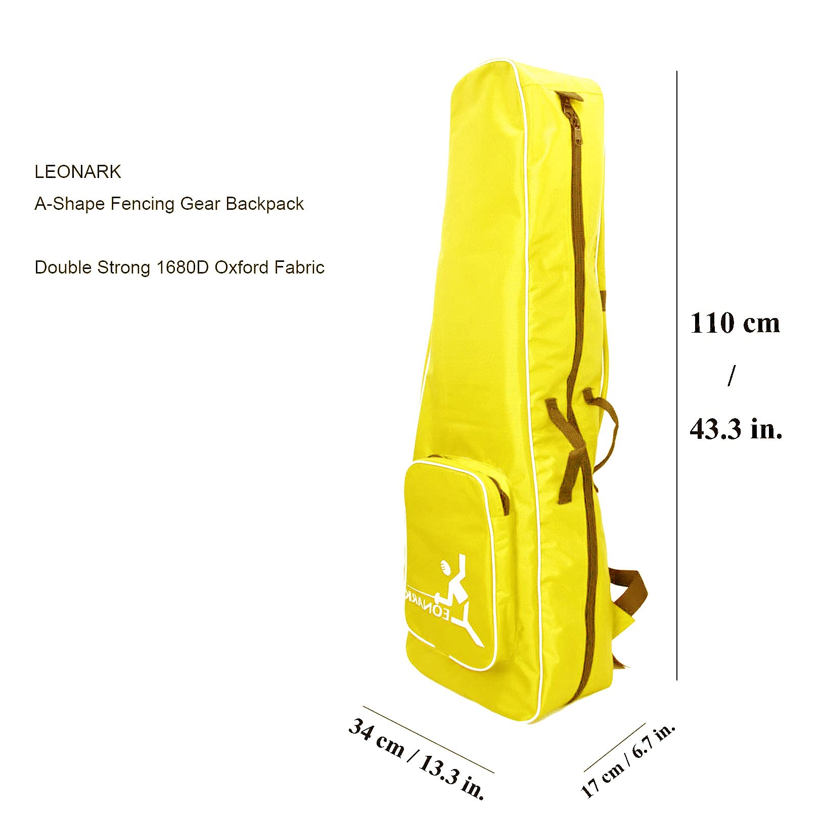LEONARK Fencing Storage Bag for Epee Saber and Foil Equipment - Portable Hema Sword Bag Backpack for Fencing Sword Suit and Mask