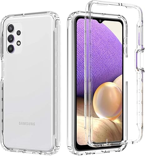 Miniatura 8 de Tothedu Funda para Galaxy A32 5G, Galaxy M32 5G SM-A326 con protector de pantalla de vidrio templado, bonito diseño de mandala transparente, funda