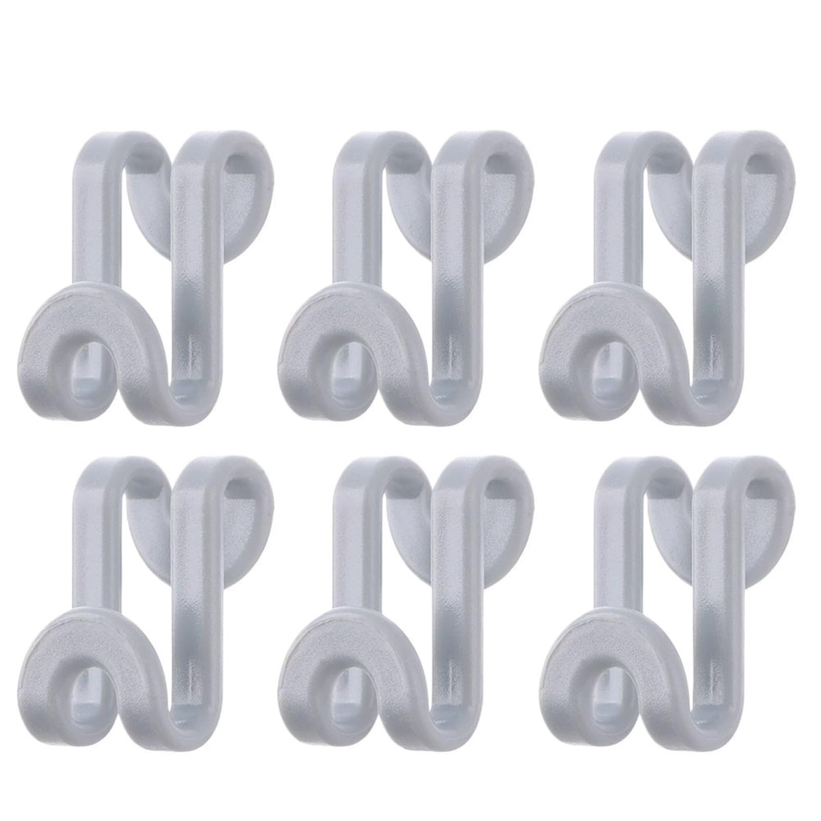 Hangers for Clothes Space Savers 300pcs Clothes Rack Wardrobe Hanging Hanger Connection Hook Space Saving(Grey)