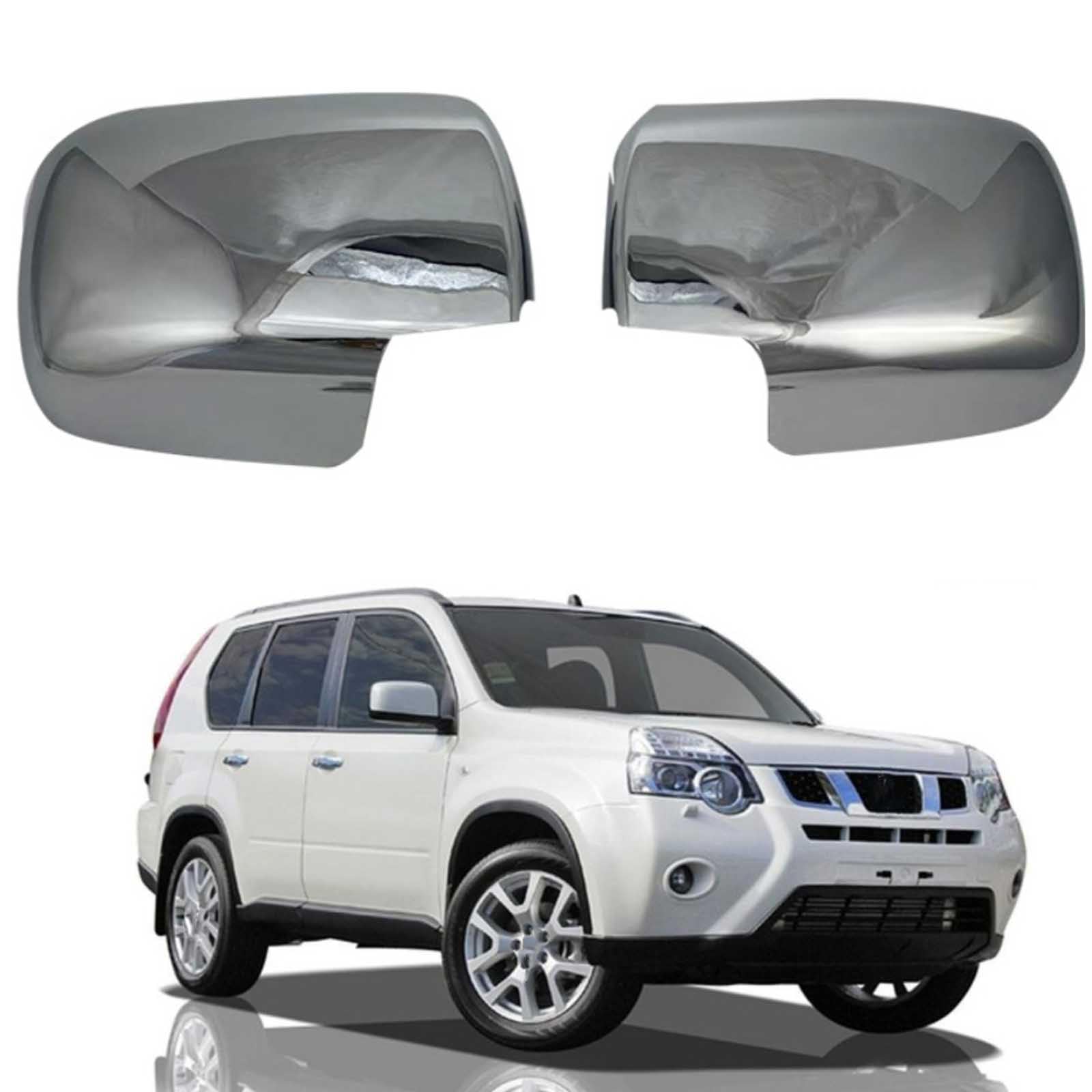 Coque rétroviseur Nissan X-Trail T31 cassée ? Paire de capuchons de remplacement plating 2008-2013