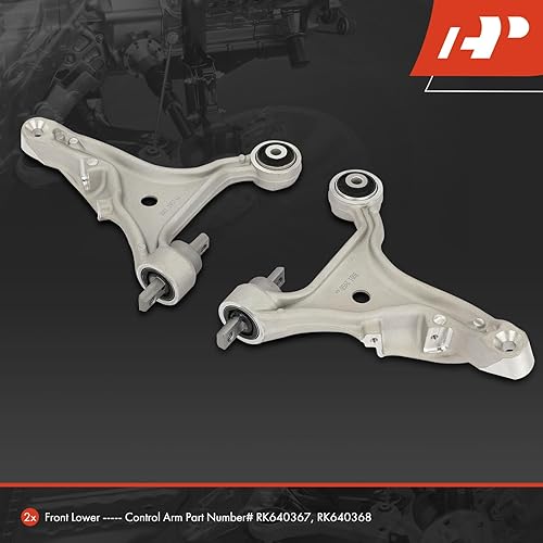Miniatura 2 de A-Premium 2 x Front Lower Control Arm Compatible with Volvo S60 V70 2001-2007, FWD (Front-Wheel Drive) Only