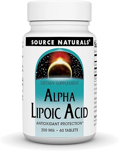 Source Naturals Alpha Lipoic Acid 200mg, SN0395, 60, 1, 1