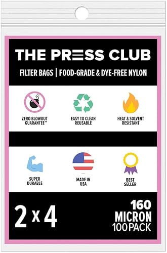 160 micrones  Bolsas de tela de nailon premium para filtro de té  2 x 4 pulgadas  100 unidades