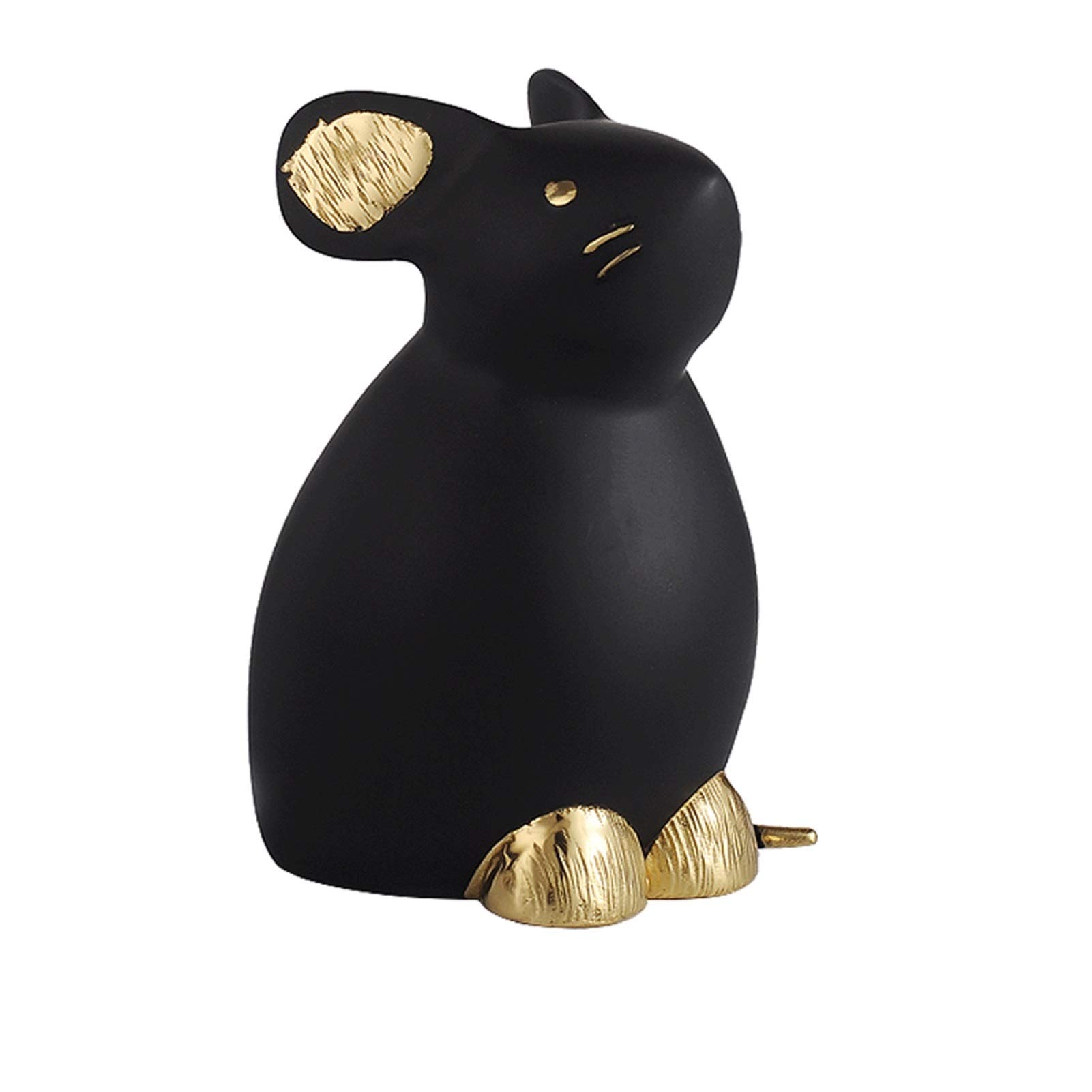 Statue souris Fengshui en cuivre artisanal chinois comme décoration de bureau et maison
