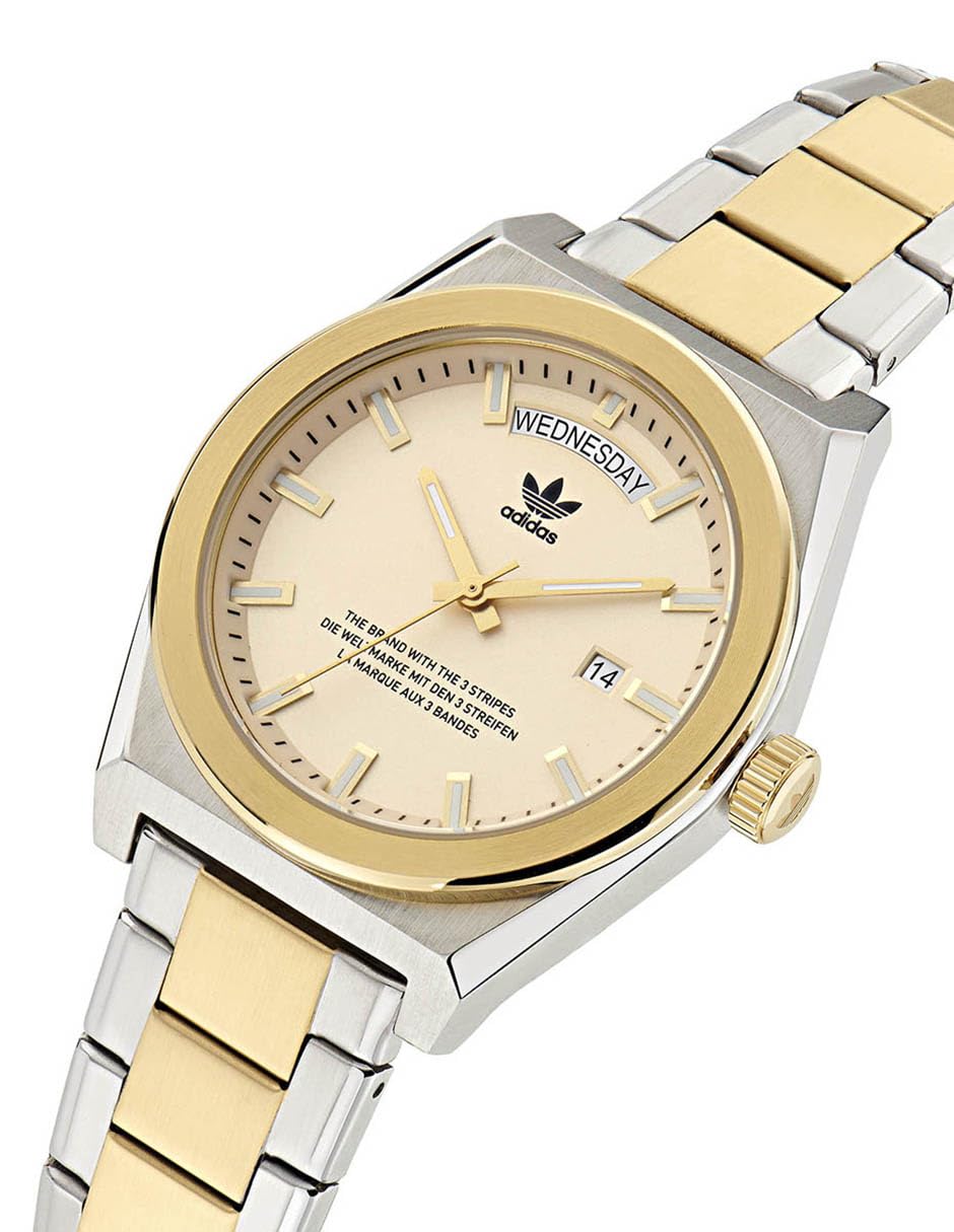 adidas Reloj Code Five Unisex AOSY235422I, Bi Tono, Pulsera
