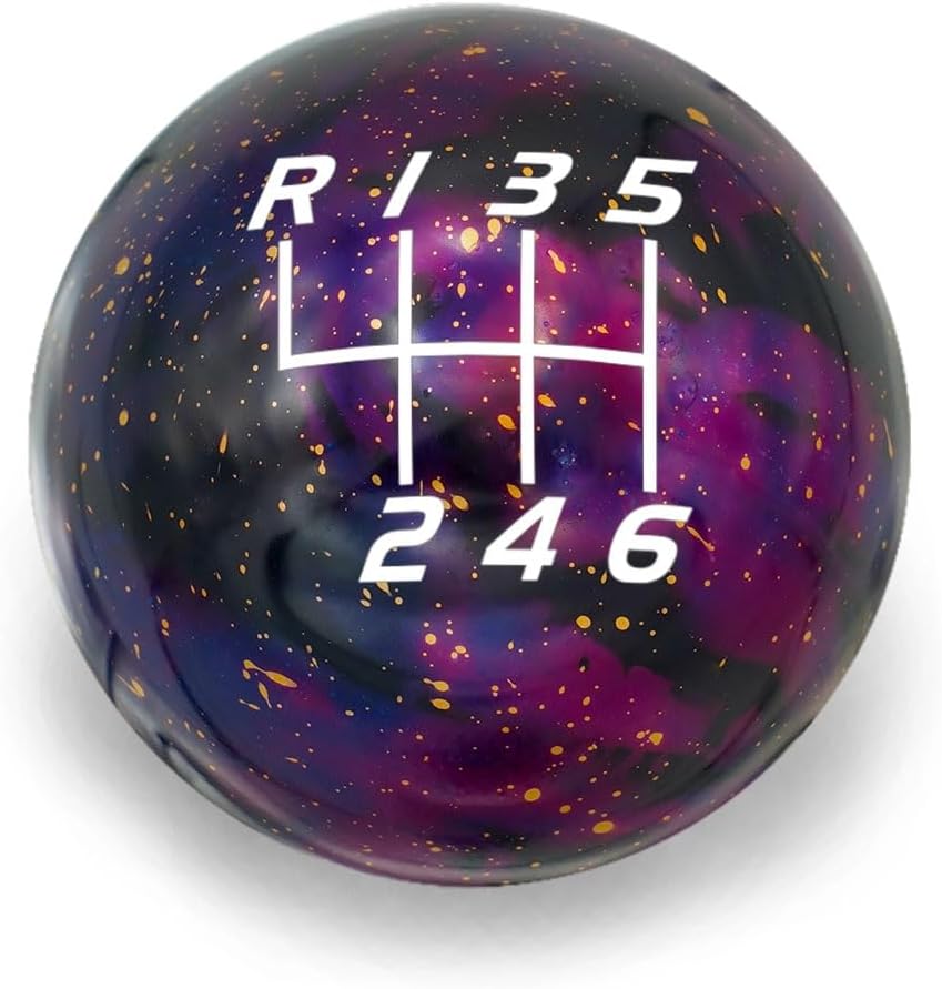 Billetworkz Cosmic Space Shift Knob Compatible with Manual 1999-24 VW MK4/MK5/MK6/MK7/MK8 Golf/GTI/Golf R/Jetta/GLI, Red Cosmic