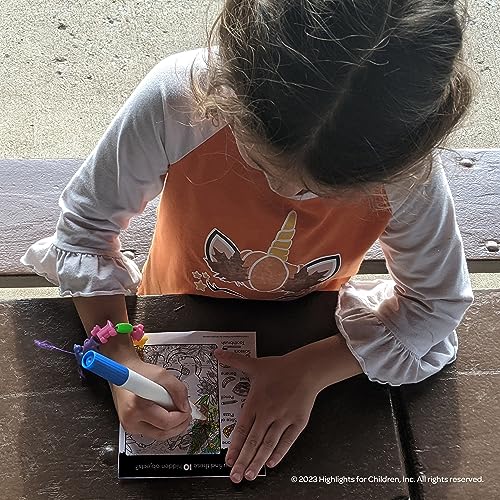 Highlights 20 Pag Imagine Ink Coloring Book with Mess Free Marker, Bendon 58286 - Thumbnail 2
