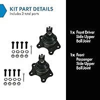 Vista 182 de TRQ, junta de rótula inferior delantera para el lado del conductor y del acompañante