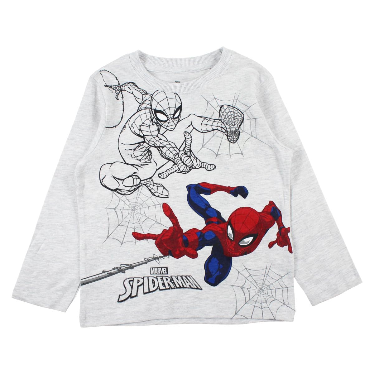 Disney Unisex Kinder Pyjama Coton Garcon Spiderman Two-Piece Children's Sweatshirt and Pants Set (2er Pack)