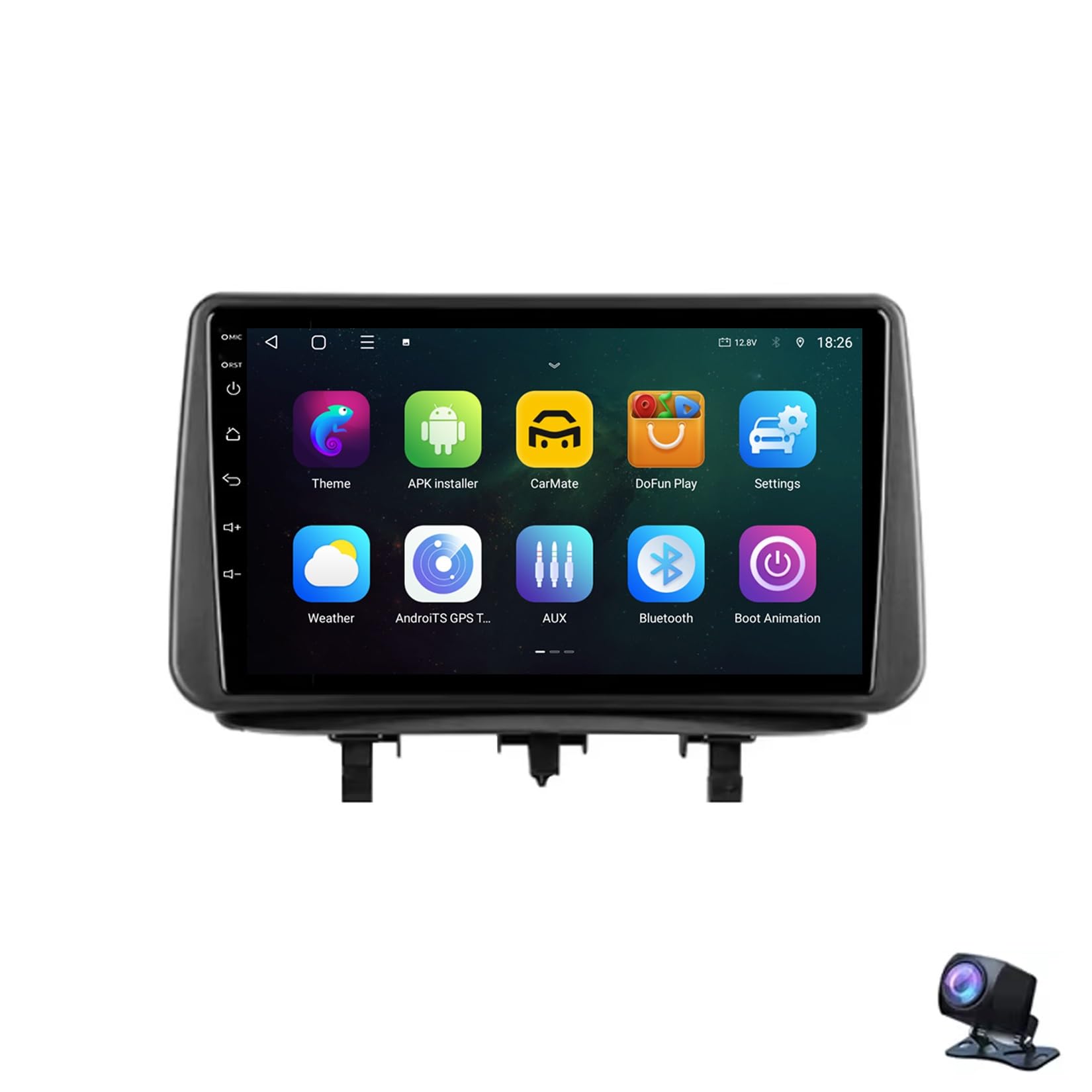 9" Autoradio Android 15 per Opel Meriva B 2009-2014 CarPlay & Car Stereo Multimedia Player con GPS WiFi BT USB FM Mirror Link SWC telecamera posteriore(2+64G)