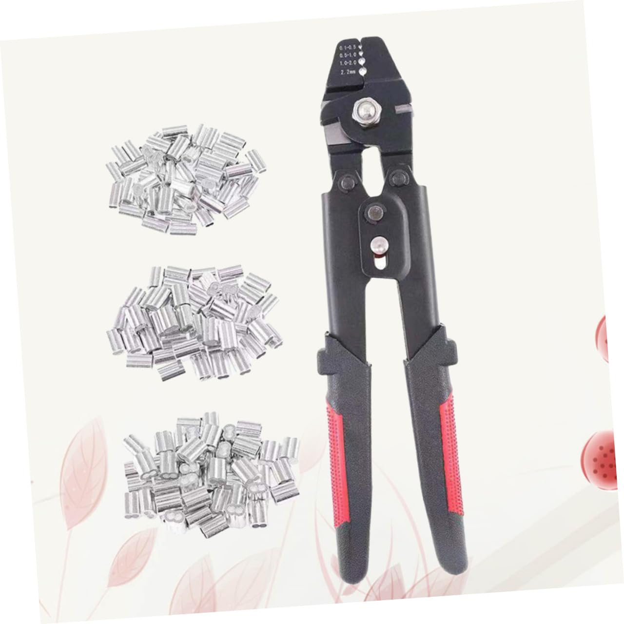 Toddmomy 1pezzi Pinza Crimpatrice Per Fili Metallici Con Ghiera in Alluminio Strumento Di Crimpatura Per Pesca Con Manicotto Per Anello Di Crimpatura Resistente Alla Corrosione
