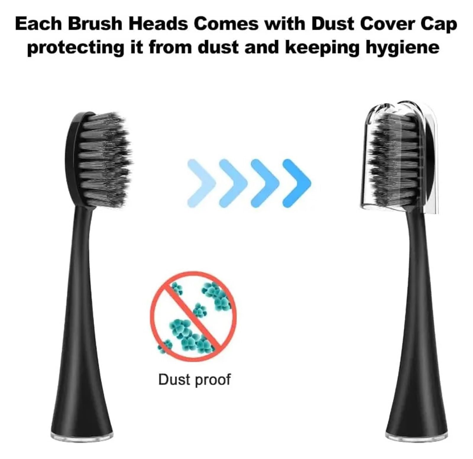 Cabezales De Cepillo De Dientes Eléctricos, Compatibles Con Burst,