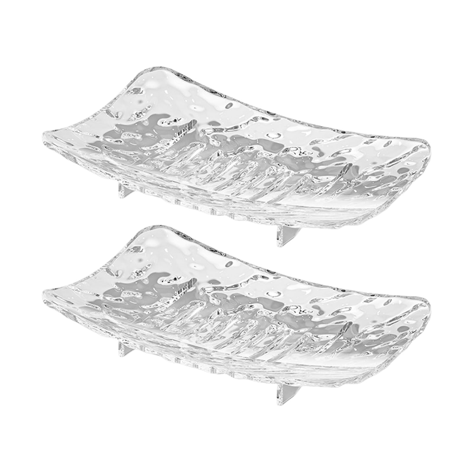 Tsophreniq 2PCS Multisue Shower Soap Holder with Water Drainage Design NonSlip Soaps Tray Storage Case for Vanity Sink Countertop Soap Storage Organizers for Bathroom