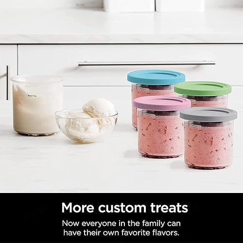 Miniatura 5 de VRINO 246 recipientes de pintas de crema, para recipientes de helado Creami Ninja, recipientes de helado de 16 onzas, herméticos y a prueba de