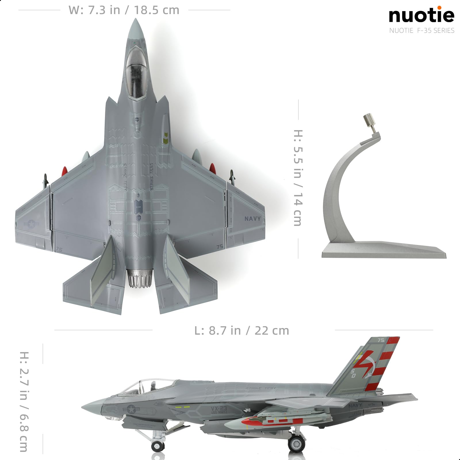 Amazon.co.jp: NUOTIE F-35 ライトニングファイター 組み立て済み