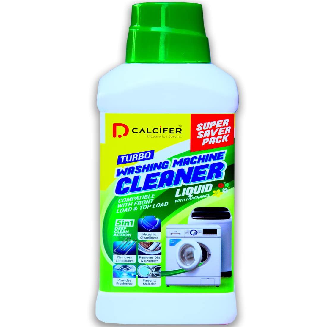 Dcalcifer Descaling Liquid for Washing machine Cleaner (600ml) Front & Top Load Descale