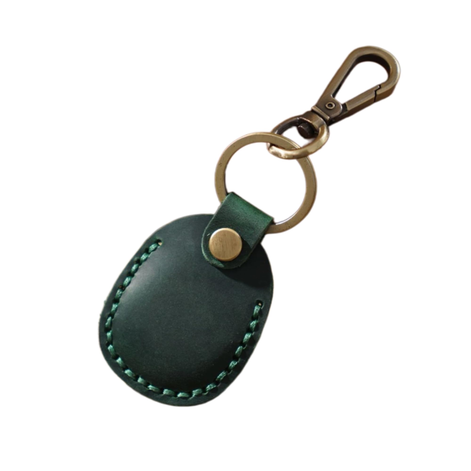 Amazon.co.jp: キーホルダー 本革 ICチップ対応 コイン収納 キーケース 小銭ポケット付き AirTag QUICPay互換 メンズ  レディース 多機能 コンパクトデザイン (グリーン) : ファッション