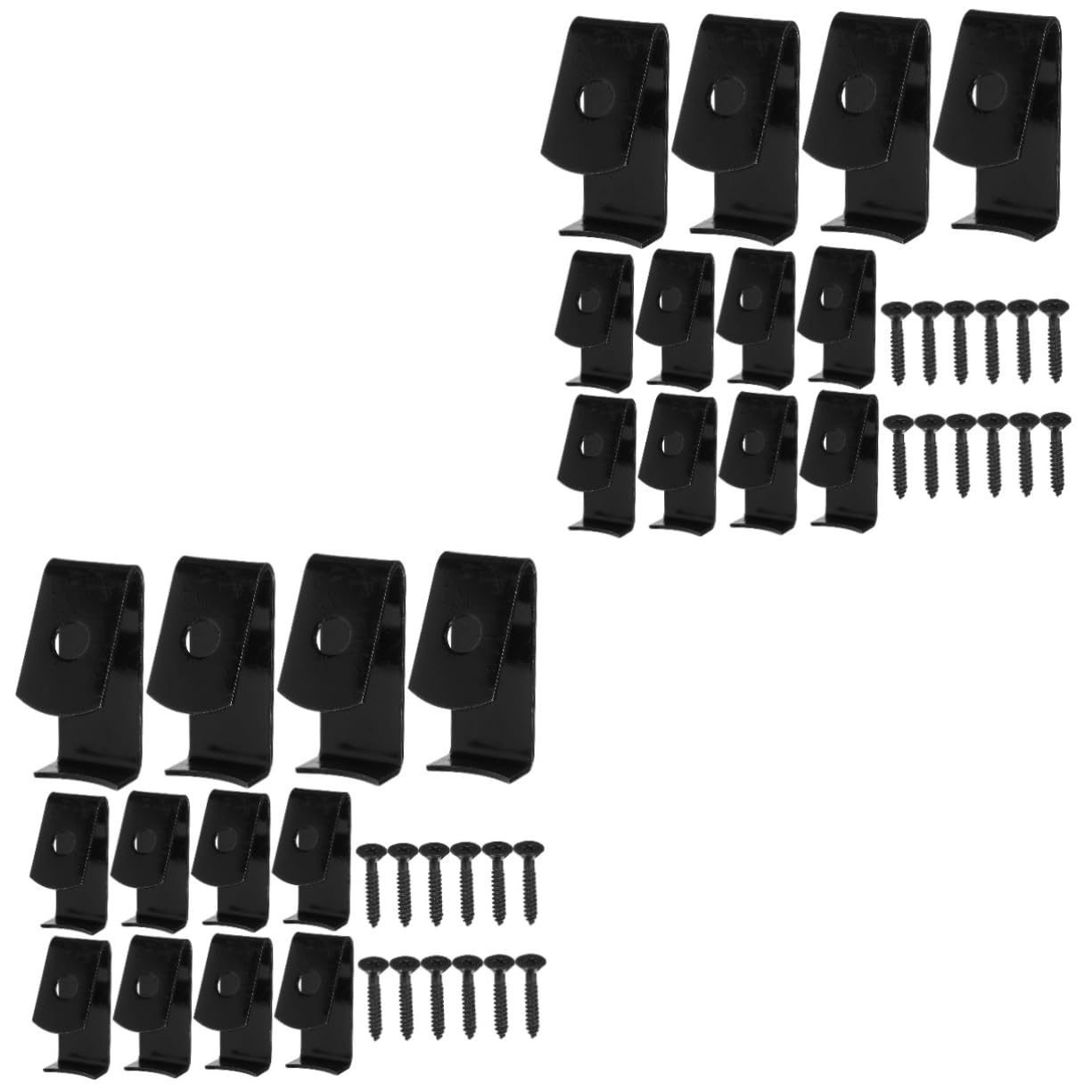 Ciieeo 2 Ensembles Crochets Pour Pots De Fleurs Crochets En Métal Clips Pour Pots De Fleurs Clips Pour Jardinières Supports Muraux En Métal Supports Muraux Pour Plantes 12 pièces * 2