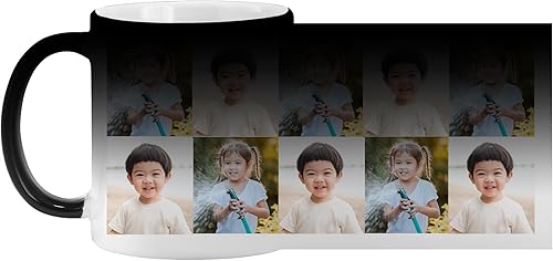 Miniatura 9 de Let's Make Memories Taza personalizada que cambia de color - Taza de múltiples fotos - Taza de café de 11 oz - 3 fotos