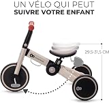 Kinderkraft 4TRIKE Tricycle 3en1, Tricycle Pliable, Vélo sans Pédales, Vélo Bébé, Mini Draisienne, Trotteur, Selle réglable, Trois Roues, De 12 Mois à Environ 5 Ans, 25kg, Gris - 6